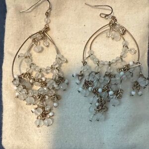 Elegant Silver Chandelier Earrings